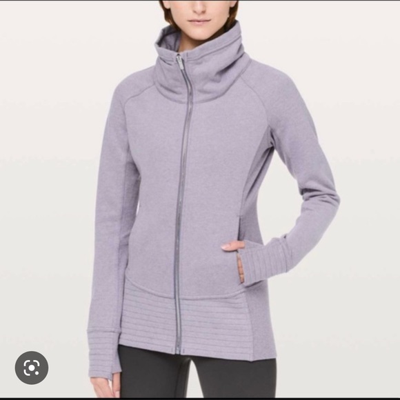 Lululemon long radiant zip up purple - Picture 4 of 7